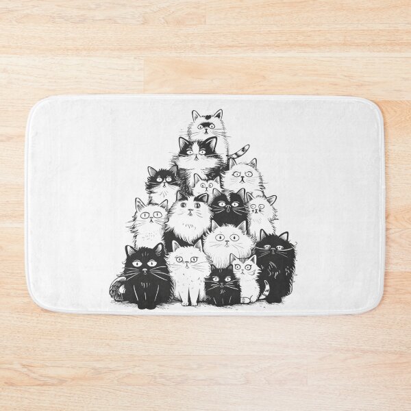 Item preview, Fluffy Doodle Cats designed and sold by NicolasGlowArt.
