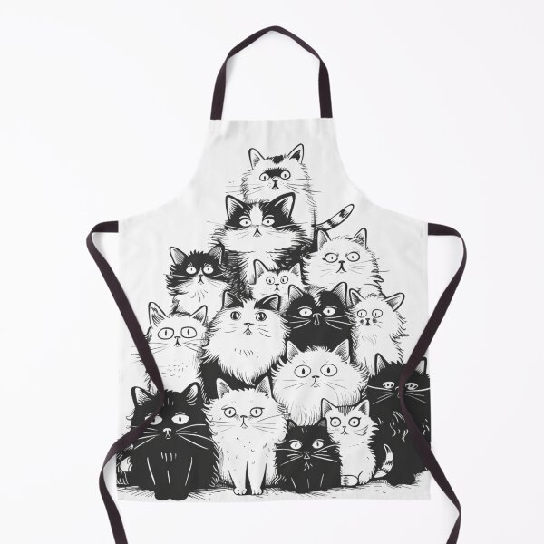 Item preview, Fluffy Doodle Cats designed and sold by NicolasGlowArt.