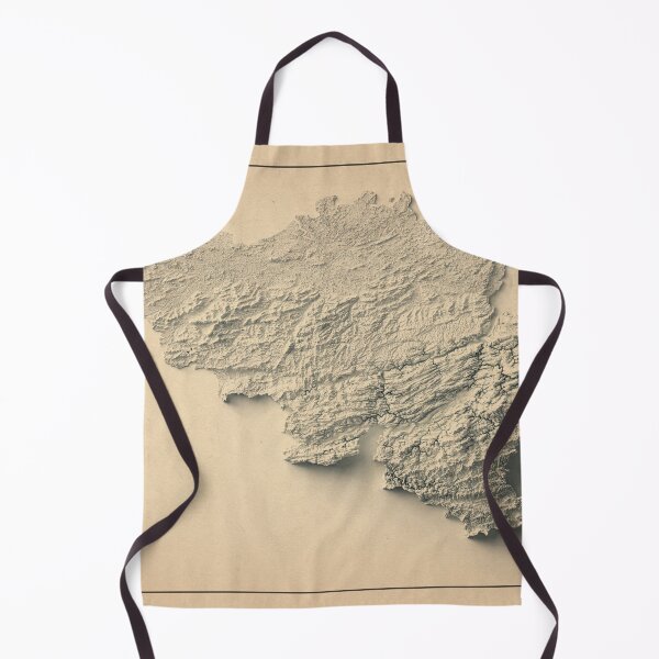 Item preview, Belgium Shaded Relief Map digitally-rendered designed and sold by ThinkAboutMaps.