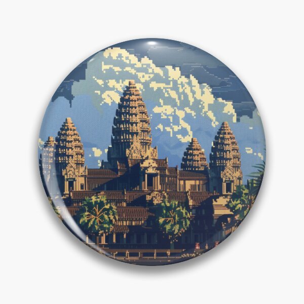 Item preview, Angkor Wat Pixel Art  designed and sold by SaintCurio.