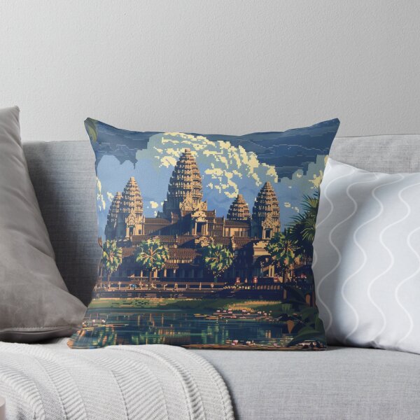 Item preview, Angkor Wat Pixel Art  designed and sold by SaintCurio.