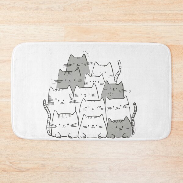 Item preview, Doodle Cute Cats designed and sold by NicolasGlowArt.