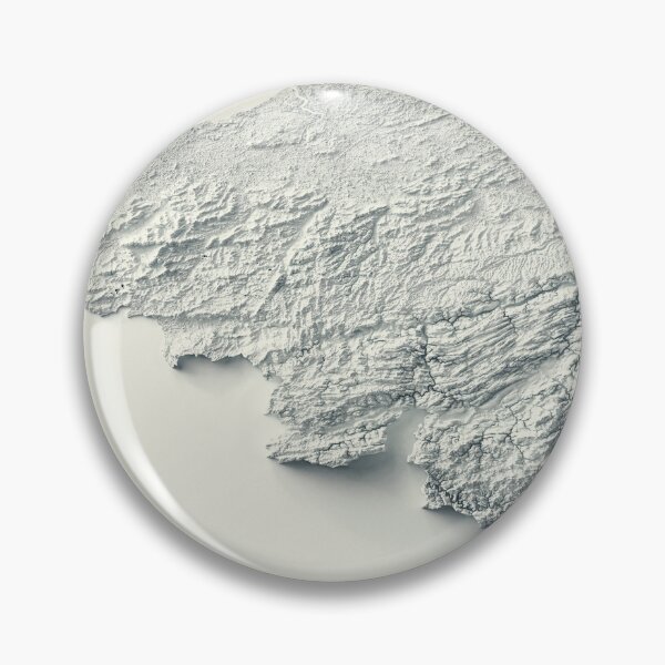 Item preview, Belgium Shaded Relief Map digitally-rendered designed and sold by ThinkAboutMaps.
