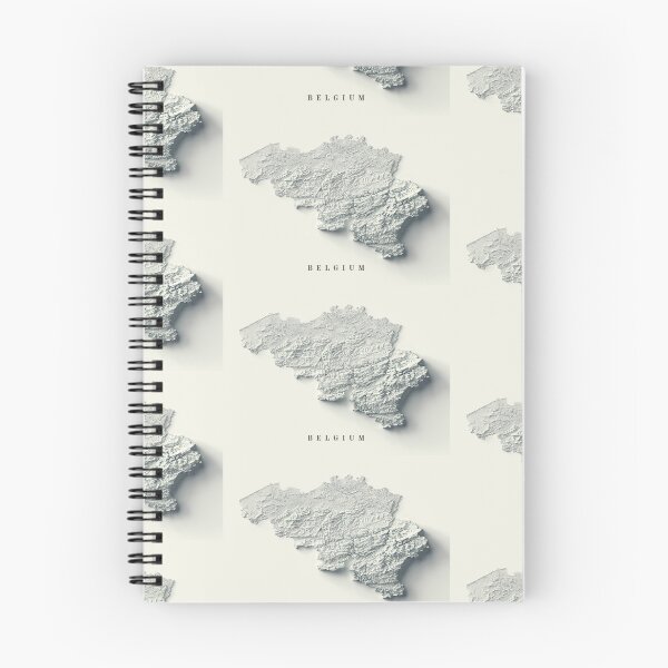 Item preview, Belgium Shaded Relief Map digitally-rendered designed and sold by ThinkAboutMaps.