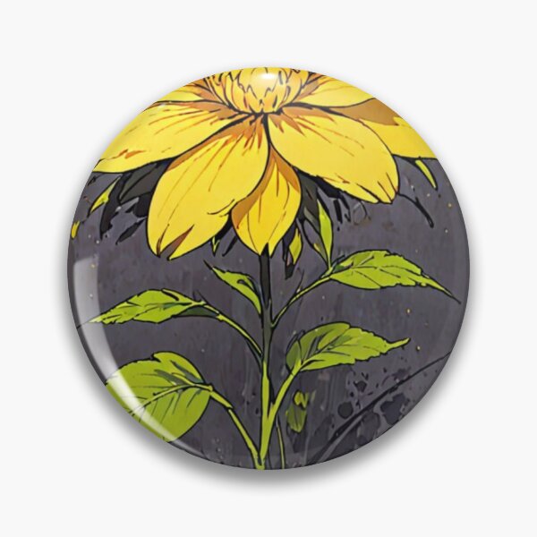 Artikelvorschau, Gelbe Blume im dunkelgrauen Hintergrund entworfen und verkauft von S007designer.