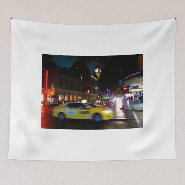 Item preview, Taxi in the rain - Melbourne city designed and sold by exploramum.