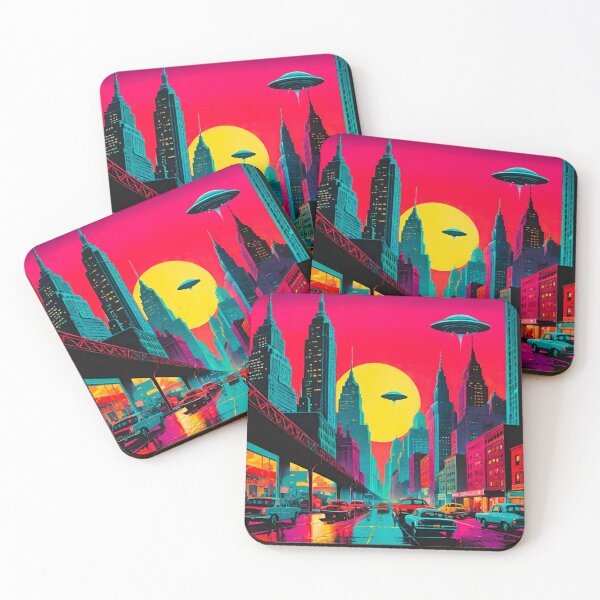 Item preview, UFO Encounter: New York City Skyline designed and sold by GrizzlyCollective.