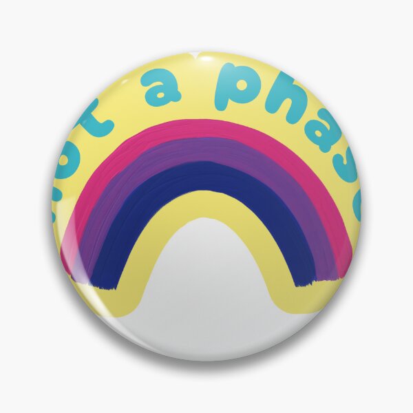 Item preview, NOT A PHASE Bisexuality Bi Awareness Bi Pride LGBTQ+ Bi Rainbow Sticker designed and sold by SandriaSays.