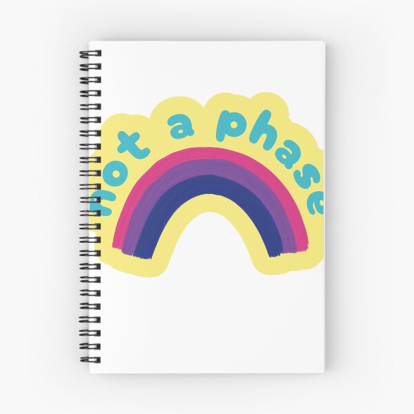 Item preview, NOT A PHASE Bisexuality Bi Awareness Bi Pride LGBTQ+ Bi Rainbow Sticker designed and sold by SandriaSays.
