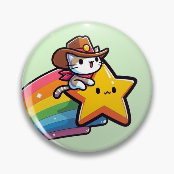 Item preview, Shooting Star cowboy cat designed and sold by Vkinsify.
