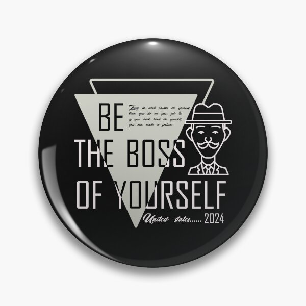 Item preview, Be the boss of yourself & businessman quote goals designed and sold by Desibeau.