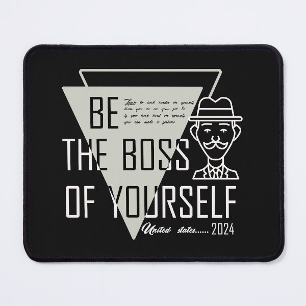 Item preview, Be the boss of yourself & businessman quote goals designed and sold by Desibeau.