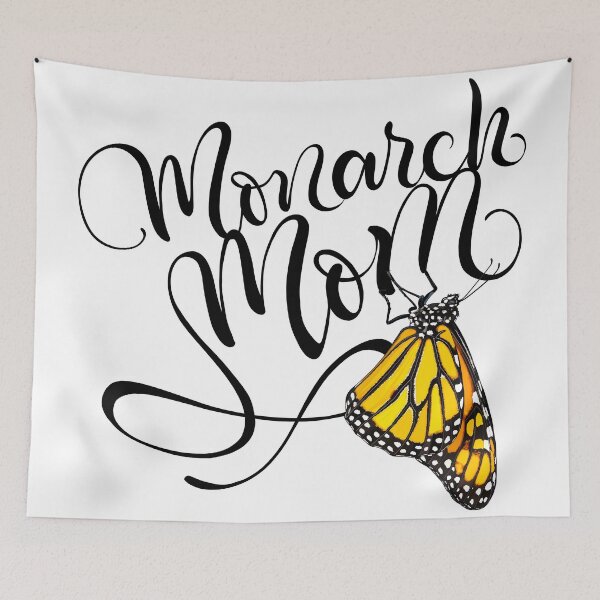 Item preview, Monarch Mom Handlettering with Butterfly Illustration designed and sold by Carleah Unique.
