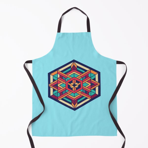 Item preview, Kaleidoscopic Harmony,illustration of hexagon designed and sold by AgarutanPrint.
