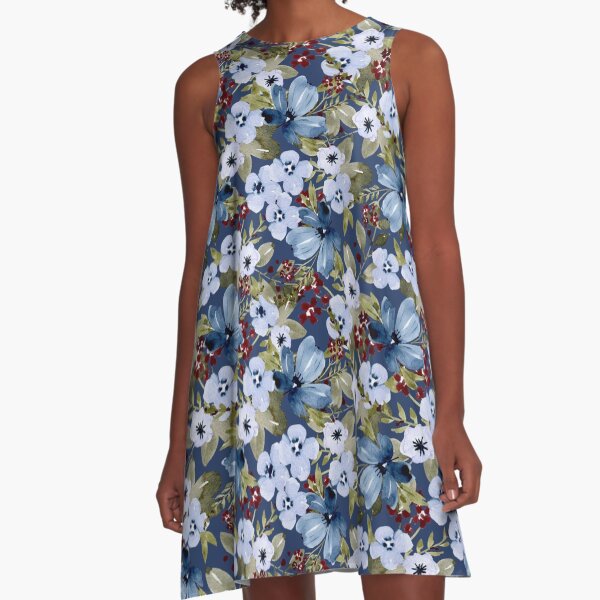 Item preview, A beautiful garden of blue flowers designed and sold by Charm Flower.