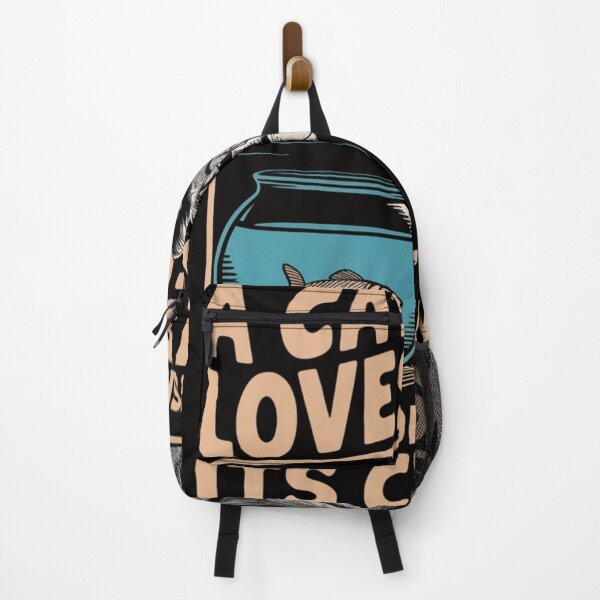 Item preview, A cat loves fish, but won't risk its claws designed and sold by HOMEDESIGNPRINT.
