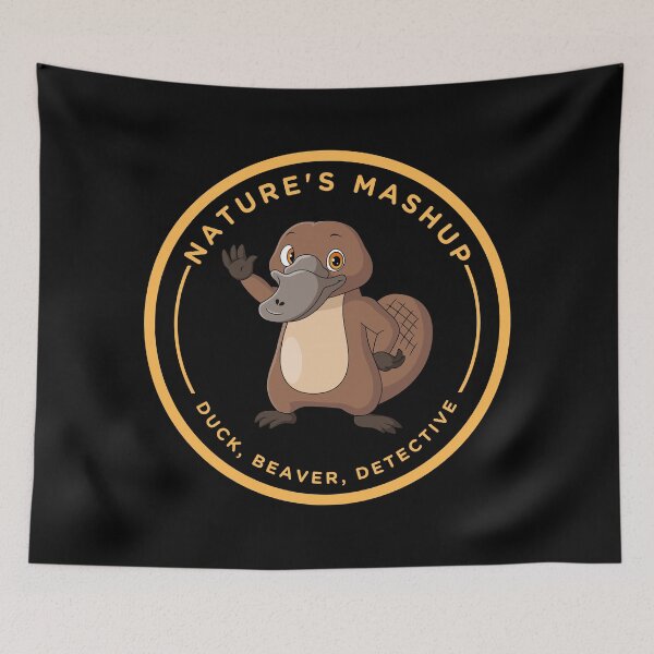 Item preview, Platypus Humour Nature's Mashup with Duck Beaver Detective designed and sold by VanessaMF.