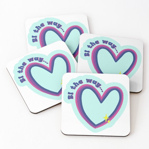 Item preview, BI THE WAY Bisexuality Bi Awareness Bi Pride LGBTQ+ Bi Rainbow Sticker designed and sold by SandriaSays.