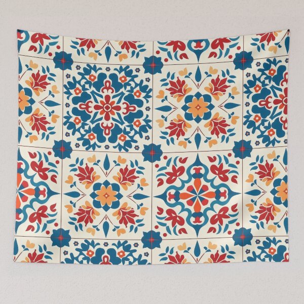 Item preview, Spanish Tile Essence, Azulejo-Inspired Pattern designed and sold by VoyteksDesigns.