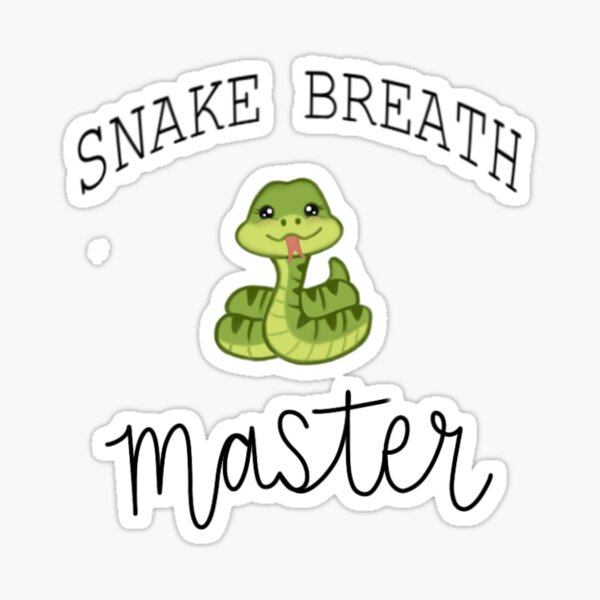 Item preview, Snake Breath Master Sticker designed and sold by theartofcalm.