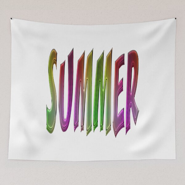 Item preview, Summer Typography Colorful Pink Red Green Yellow Text designed and sold by URSparklingShop.