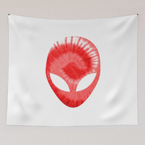 Item preview, Alien Head Extra-terrestrial Red Holographic Glow designed and sold by shirtkings.
