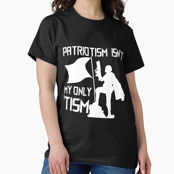 Item preview, Patriotismus ist nicht mein einziger 'Tismus in Weiß designed and sold by ArcaneArtsProps.