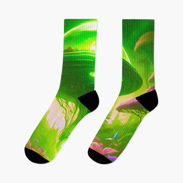 Item preview, Bright Green Luminous UFO designed and sold by GrizzlyCollective.
