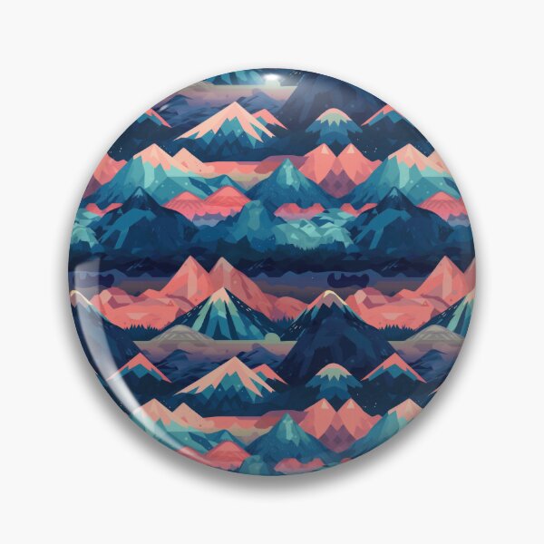 Item preview, Abstract mountains in vector style. Vector mountains in blue and pink tones. Mountain landscape in minimalism. designed and sold by SculpterioShop.