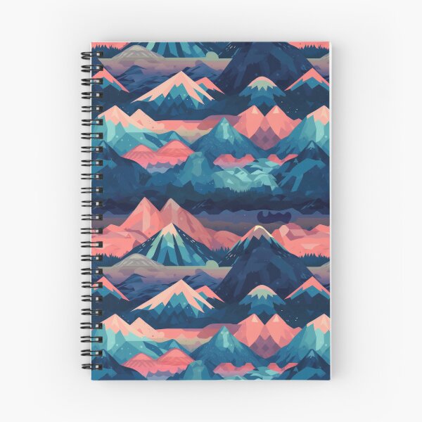Item preview, Abstract mountains in vector style. Vector mountains in blue and pink tones. Mountain landscape in minimalism. designed and sold by SculpterioShop.