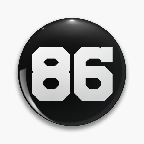 Item preview, 86, eighty-six, white, University designed and sold by Numbers-Art.