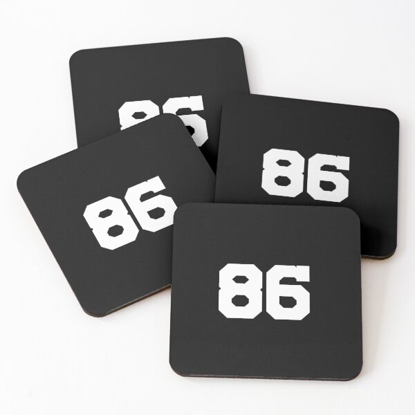 Item preview, 86, eighty-six, white, University designed and sold by Numbers-Art.