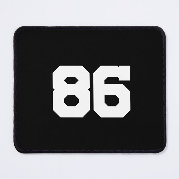 Item preview, 86, eighty-six, white, University designed and sold by Numbers-Art.