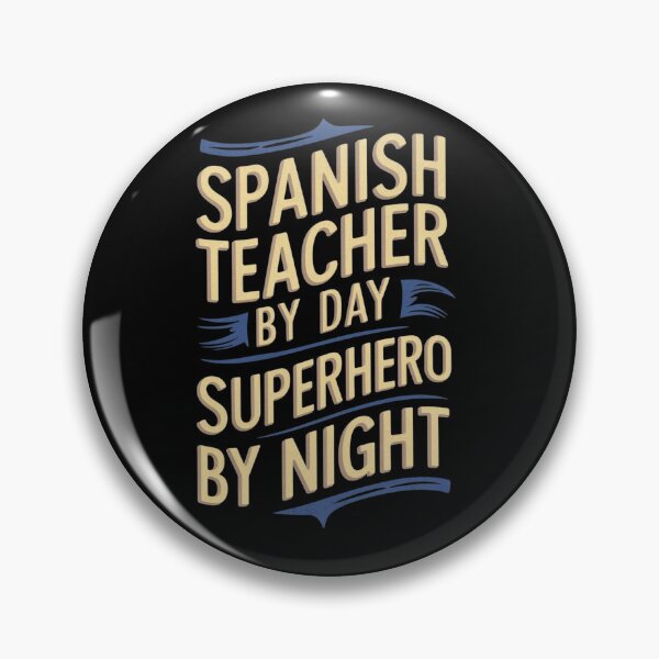 Item preview, Spanish Teacher By Day, Superhero By Night designed and sold by DomTeesHaven.