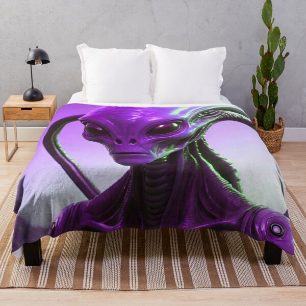Item preview, Purple Alien Detail extra terrestrial designed and sold by GrizzlyCollective.