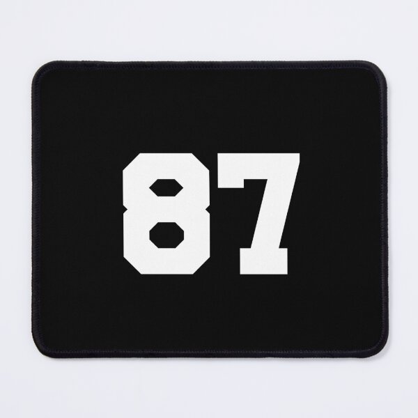 Item preview, 87, eighty-seven, white, University designed and sold by Numbers-Art.