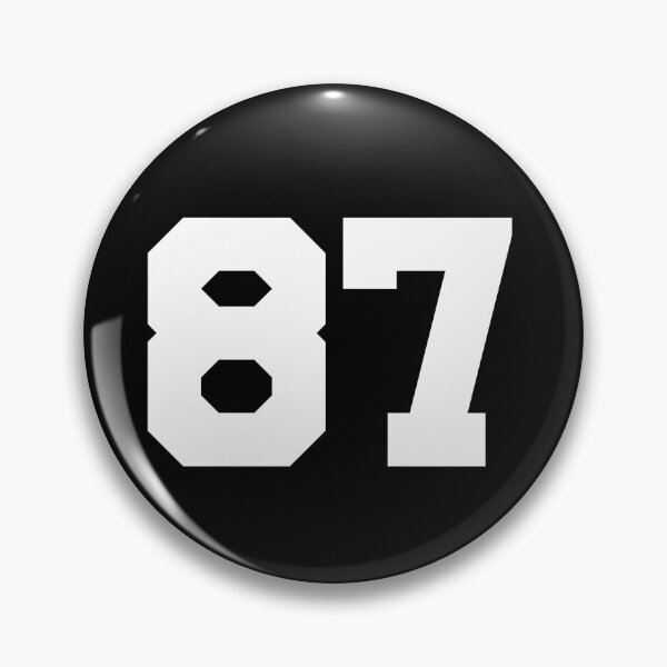 Item preview, 87, eighty-seven, white, University designed and sold by Numbers-Art.