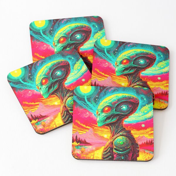Item preview, Bright Colorful Alien Design designed and sold by GrizzlyCollective.
