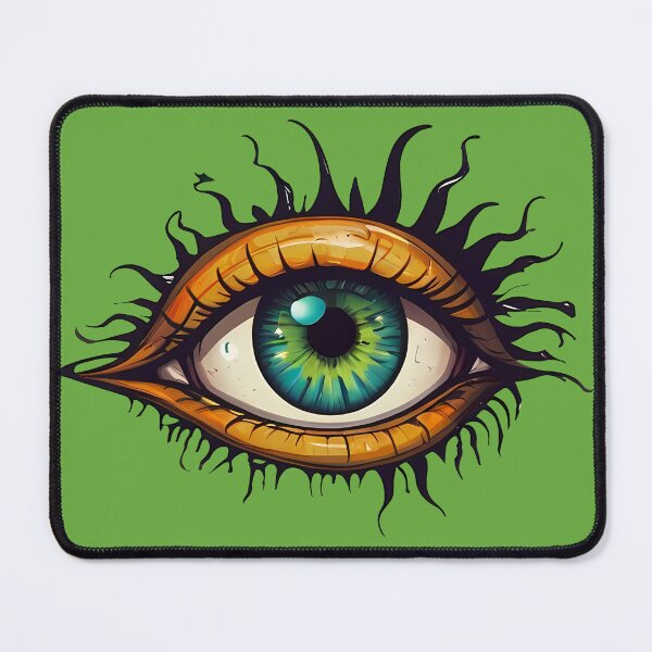 Item preview, Monster Girl Green Eye With Dark Eyebrows designed and sold by MadnessEnvelope.