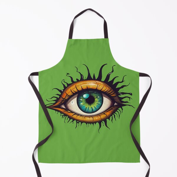 Item preview, Monster Girl Green Eye With Dark Eyebrows designed and sold by MadnessEnvelope.