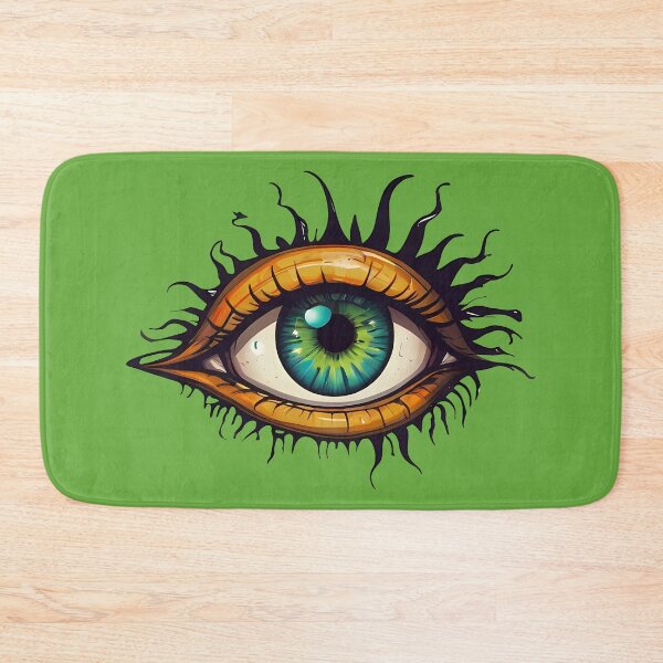 Item preview, Monster Girl Green Eye With Dark Eyebrows designed and sold by MadnessEnvelope.