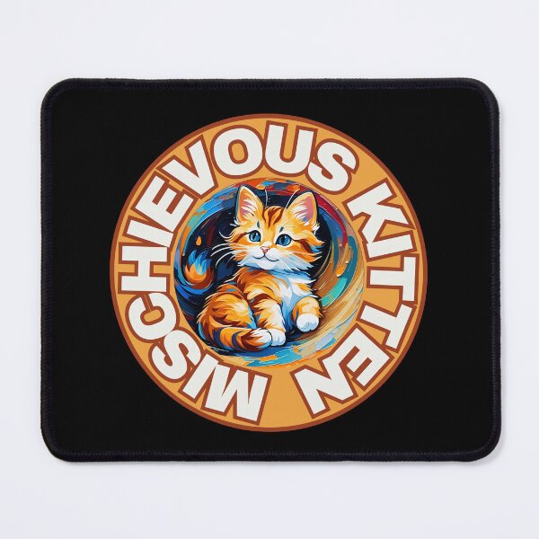 Item preview, Painted Mischievous Kitten designed and sold by pUNKnown.