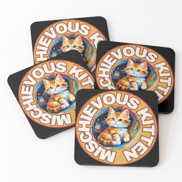 Item preview,  Painted Mischievous Kitten designed and sold by pUNKnown.