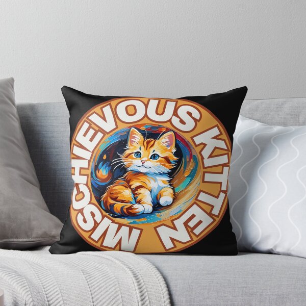 Item preview,  Painted Mischievous Kitten designed and sold by pUNKnown.