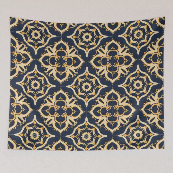 Item preview, Majestic Elegance, Blue & Gold Spanish Tile Design designed and sold by VoyteksDesigns.