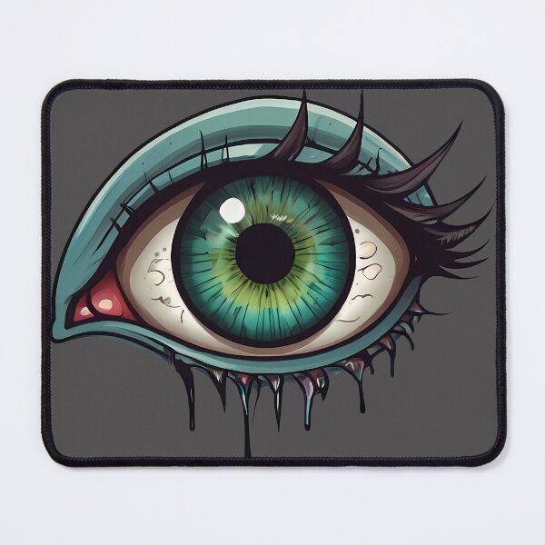 Item preview, Monster Green Eye With Dark Eyelashes designed and sold by MadnessEnvelope.