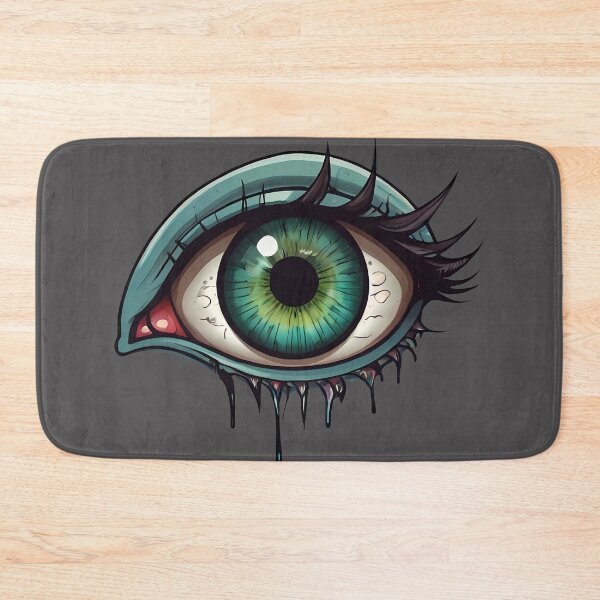 Item preview, Monster Green Eye With Dark Eyelashes designed and sold by MadnessEnvelope.
