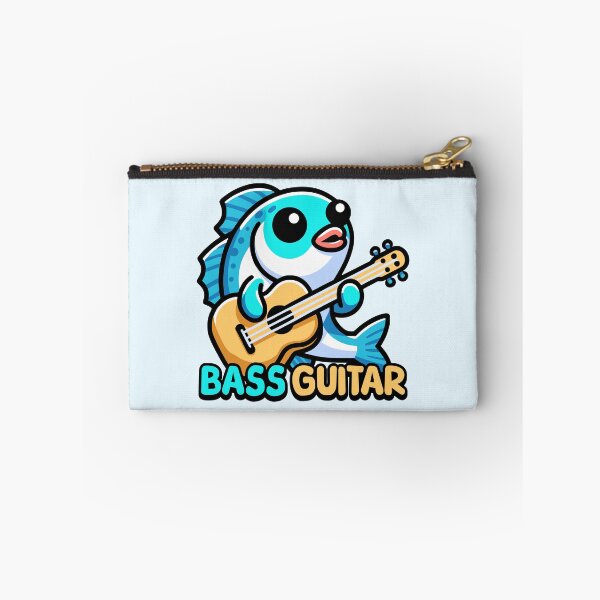 Item preview, Bass Guitar! Cute Musical Fish Pun Cartoon designed and sold by PMCreative.