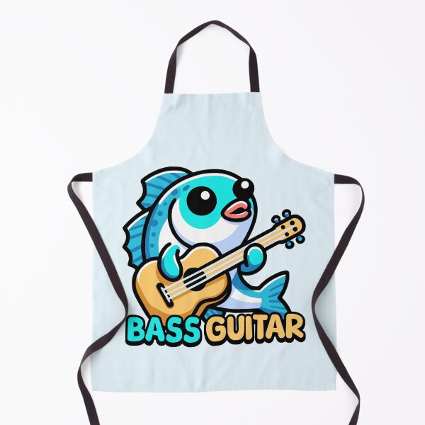Item preview, Bass Guitar! Cute Musical Fish Pun Cartoon designed and sold by PMCreative.