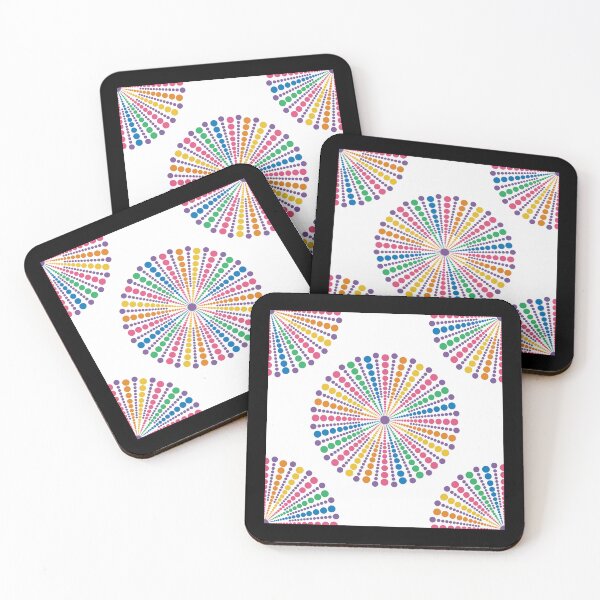 Item preview, Maximalist Rainbow Sea Urchin Polka Dot Mandala designed and sold by Triplicate Limited.